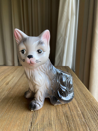Vintage Ceramic Kitty Planter