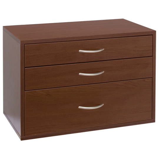 Organized Living freedomRail O-Box Chocolate Pear 3-Drawer