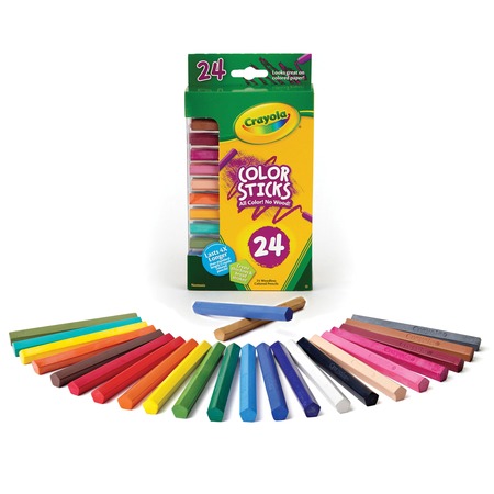 Wholesale Crayola BULK Colored Pencils: Discounts on Crayola 24 Color Sticks Woodless Colored Pencils CYO682324
