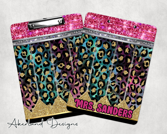 Leopard Print Pencil Clipboard