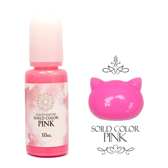 10 Ml Pink, Solid-Color | Opaque Liquid Pigment, Handcrafter Colorant For Resin, To Color Uv Resin Or Uv/Led Resin, 9 Solid Colors Available