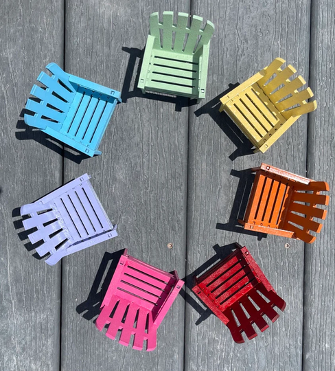Miniature Adirondack Chairs - Mini Beach Chair Fairy Garden Diy