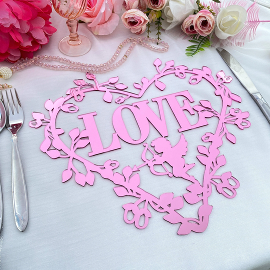 Love Charger Plate, Love Table Decor, Wedding Placemats, Baby Shower Mats, Custom Plates, Heart Party