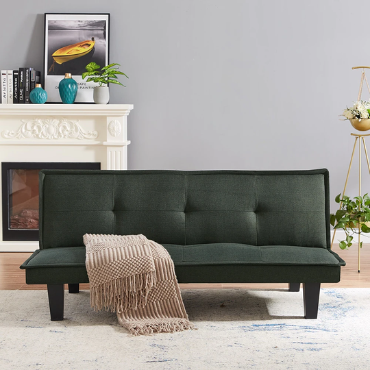 CTEX Modern Fabric Sofa Bed , Convertible Folding Sofa Bed Sleeper for Home Living Room