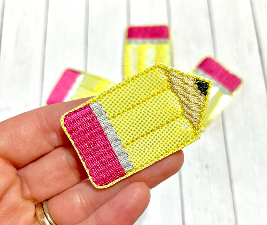 Pencil Feltie, Yellow Feltie Embellishment, Back To School Teacher Student Art Felties