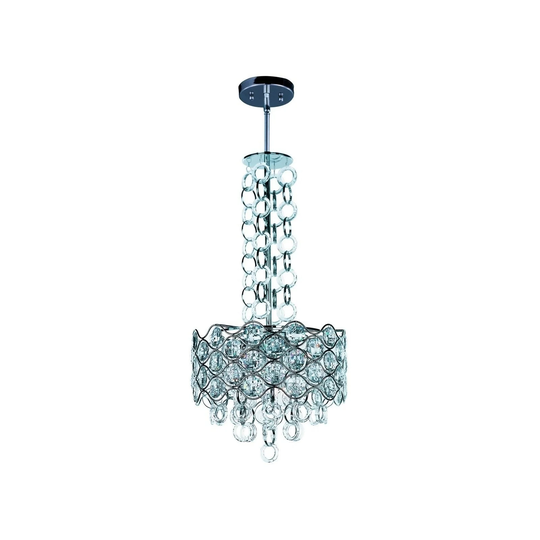 Maxim Metal 6-light Chrome Cirque Single Pendant