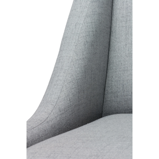 RACER Jet Metal Parson Chair with Espresso Legs