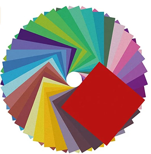 Origami Paper Double Sided Color - 200 Sheets 20 Colors 6 Inch Square Easy Fold For Beginners
