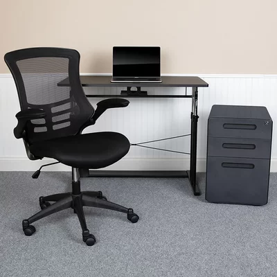 Alexej Desk, Filing Cabinet, Chair Set