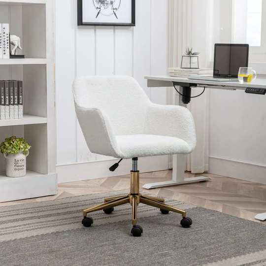 Fabric Adjustable Height 360 Revolving Home Office Chair