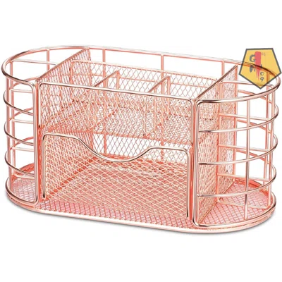 Mesh Desk Organizer, Multifunctional Office Desktop Stationery Organizer With Drawer, Pencil Holder, Home Office Supplies Desk Accessories Organizer,