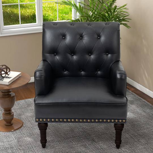 PU Accent Chair Leather Armchair Lounge Chair for Living Room