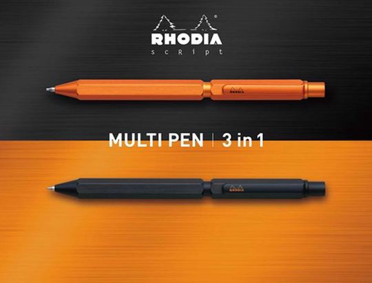 Rhodia| Script |Muliti Pen |3 in 1|Mechanical Pencil| Ballpoint Pen