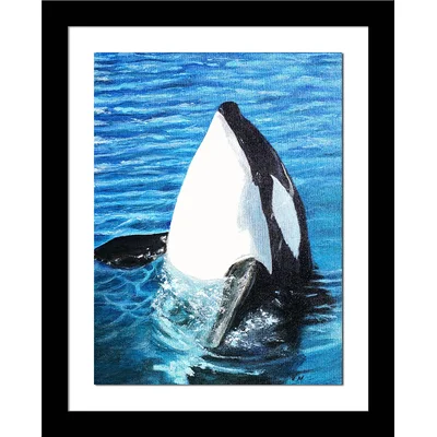 Whale Watch by Amy Valiante - Picture Frame Painting Print on Paper