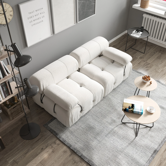 Teddy Sectional Sofa Soft Loveseat Couch - 2-seat