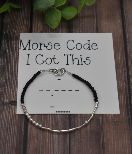 Morse Code Bracelet, Friendship Bracelets, Bead Seed Gift For Her, I Got This Bracelets