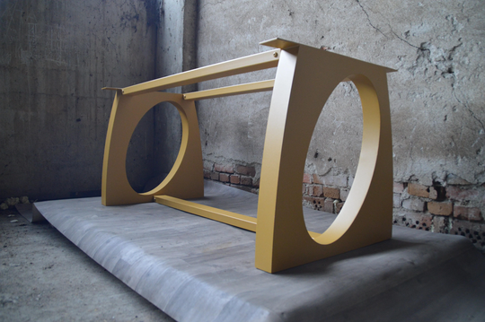 Unique Handmade Steel Table Base Designer Edition. Great Fit With Modern Or Rustic Home Deco. Metal Premium Quality. [Tbflnwde8]
