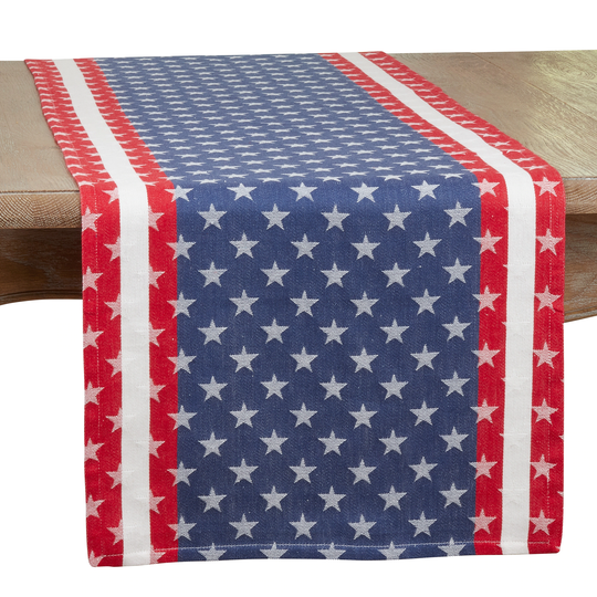 Table Runner With Americana Design - 16"x72"