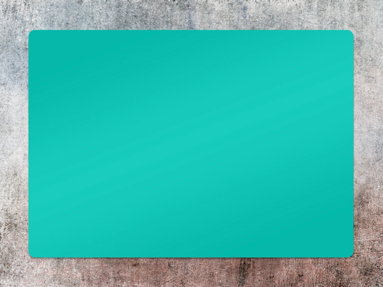 Turquoise Chair Mat, Vinyl Floor Splat Protective Office Room Rug, Comfort Mat