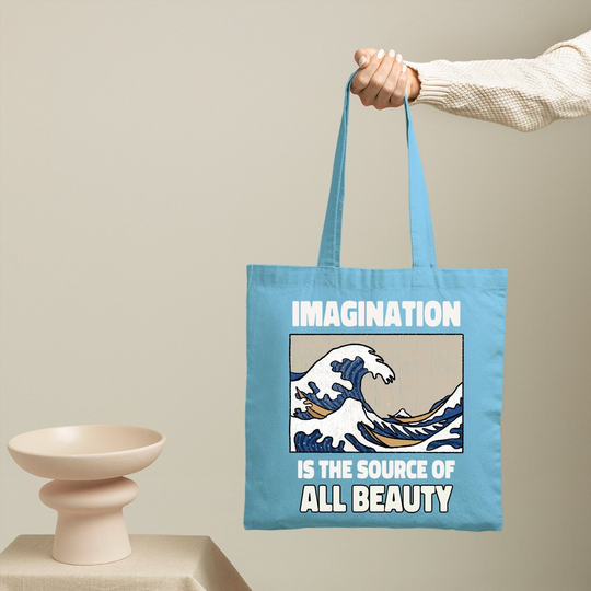 Famous Painting Tote, Kanagawa Oki Nami Ura, The Great Wave Off Kanagawa, Art Gift, Lover Bag, Bag