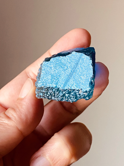 40G Color Change Cyan Blue Fluorite - Hunan, China
