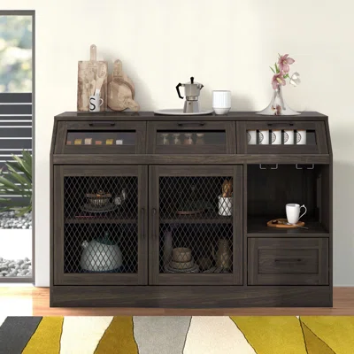 54" Wide 4 Drawer Sideboard