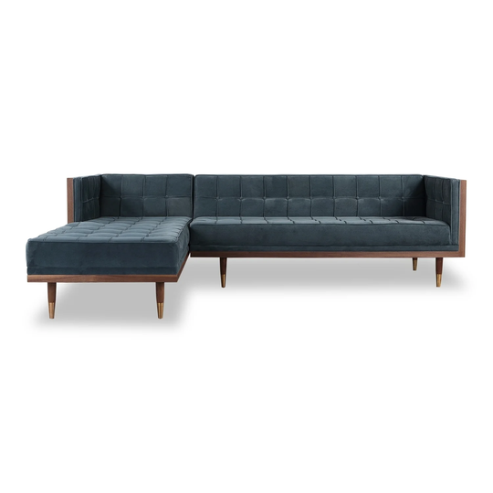 Kardiel Woodrow Mid-century Modern Box Sofa Sectional