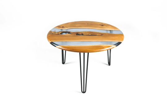Epoxy River Table, Resin Table With Wood, Round Coffee Table, Handmade Table, Wood Table, Custom
