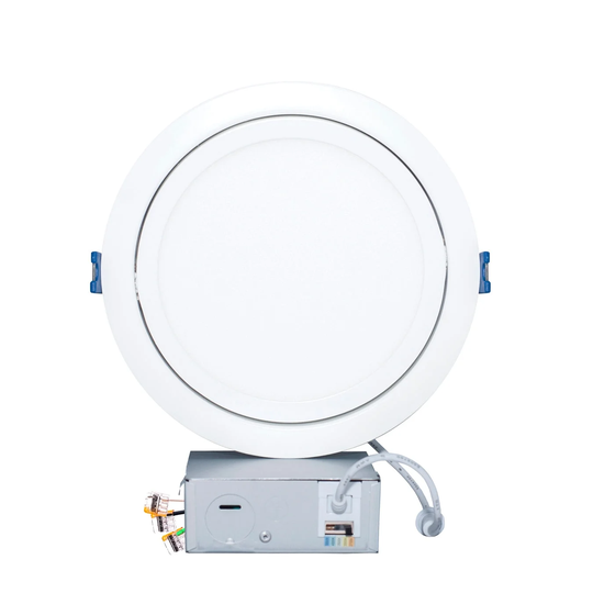 MW Lighting 6 Inch LED Canless 5CCT Swivel Recessed Light, 800 Lumens - 6 inch