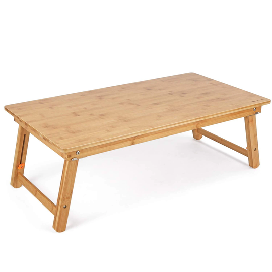 Large Size Floor Desk Floor Table Tray with Folding Legs Adjustable Low Coffee Table for Breakfast Serving Tray Gaming Writing