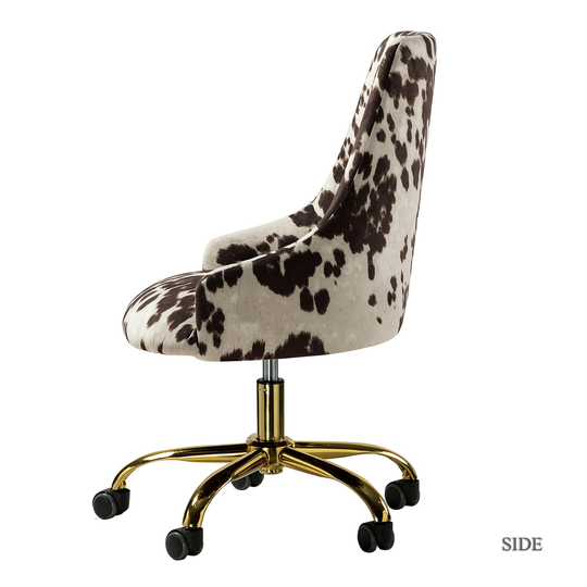 Printed Fabric Office Chair with Foam Cushion