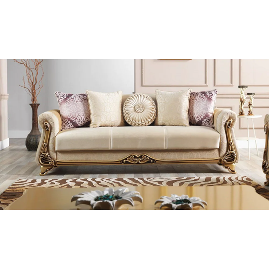 SavaHome Harmony Living Room 3 Seat Convertible Sleeper Sofa