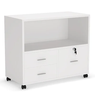 3-Drawer Mobile Lateral Filing Cabinet
