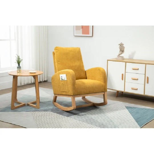 living room Comfortable rocking chair living room chair Beige