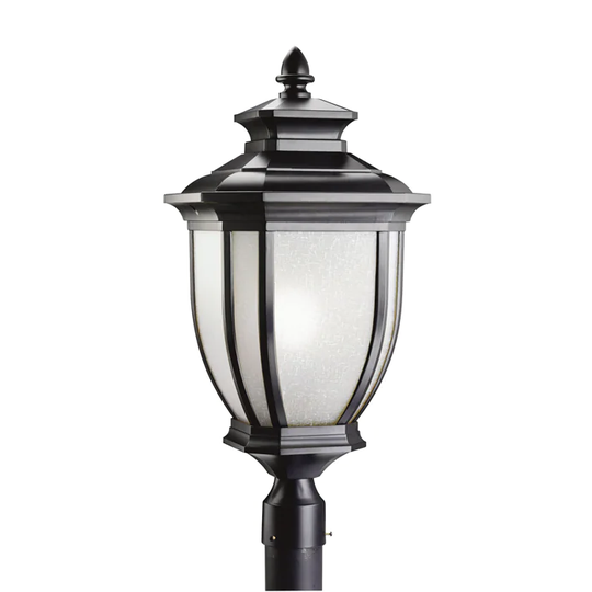 Kichler Lighting Salisbury Collection 1-light Black Outdoor Post Mount