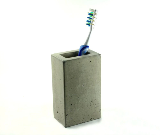 Concrete Pencil Toothbrush Holder