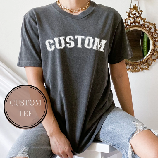Comfort Colors® Custom Varsity Shirt | Name City Shirt, Design State Tee, Personalized