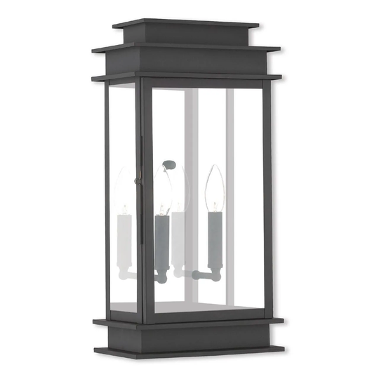 Livex Lighting Princeton Black Brass 2-light Outdoor Wall Lantern