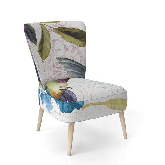 Designart 'Spring Nectar Square II' Upholstered Traditional Accent Chair