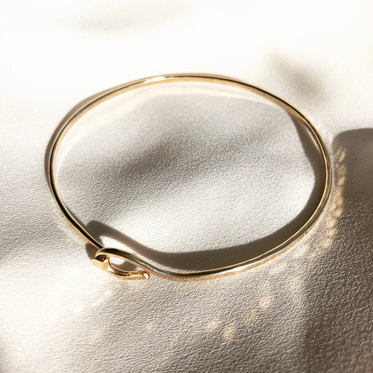 Gold Bangle Bracelet | 14K Gold Fill Or Sterling Silver Handmade Bracelet, Bracelet