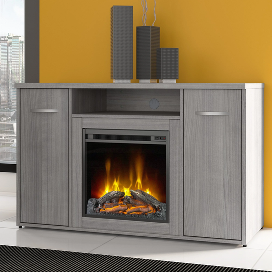 Studio C 48W Electric Fireplace Cabinet by Bush Business Furniture