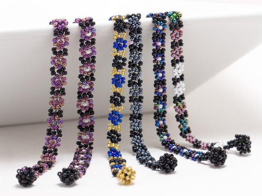 Hand Woven Multi Color Seed Beads Bracelet, Pattern Design, Boho Handmade Elegant Jewelry, High Quality, Br07