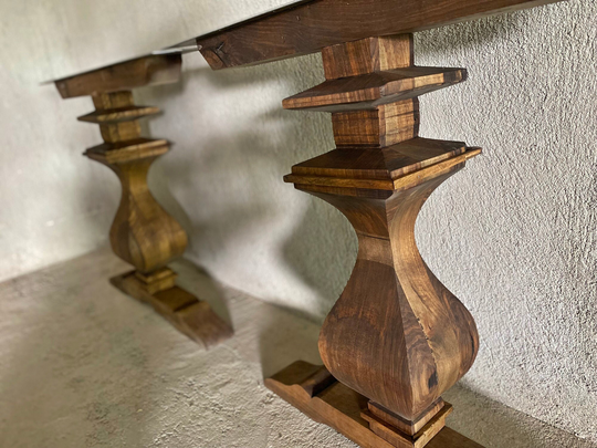 Walnut Table Legs, Pedestal, Pedestal, Coffee Table Trestle Dining Table, Wood