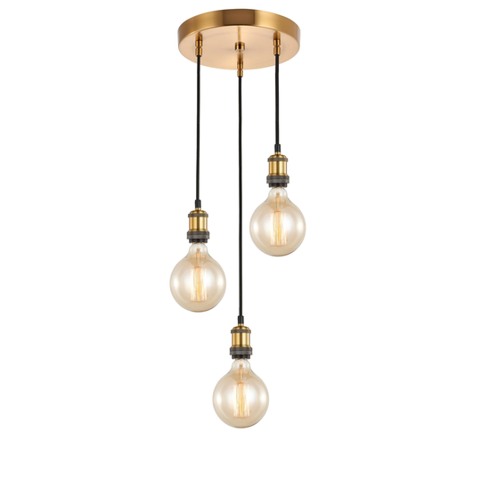 Woodbridge Lighting 18324B-G125 Fulton Cluster Pendant w/ G125 Bulb