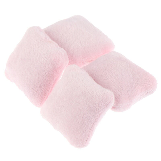4Pcs Dollhouse Pillow Cushions For Sofa Couch Bed Doll House 1/12 Miniature Furniture Toys