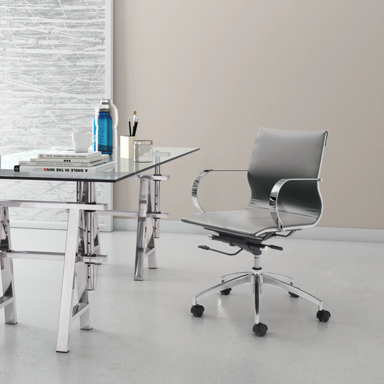 Beckford Low Back Office Chair Gray