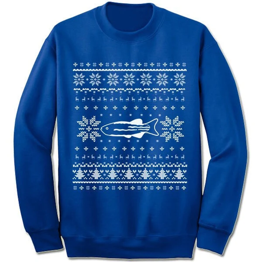 Zebra Danios Christmas Sweater Sweatshirt. Zebrafish Ugly Xmas Sweater. Fish Owner Pet