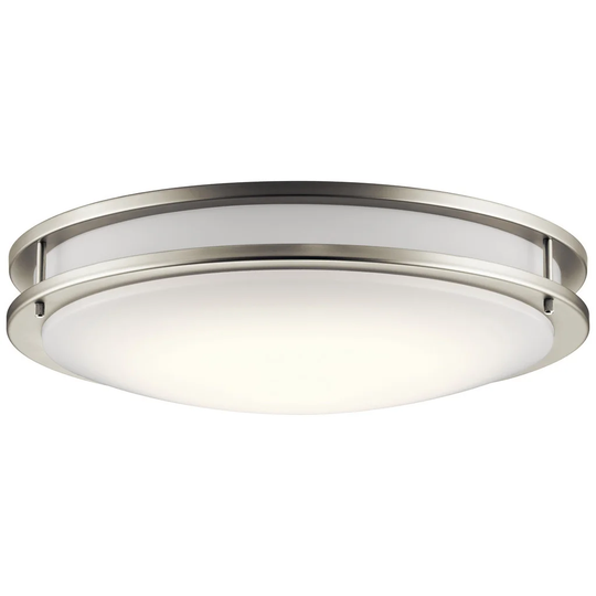 Kichler Lighting Transitional 1-light Brushed Nickel LED Flush Mount