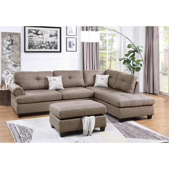 3 Piece Sectional Sofa Set