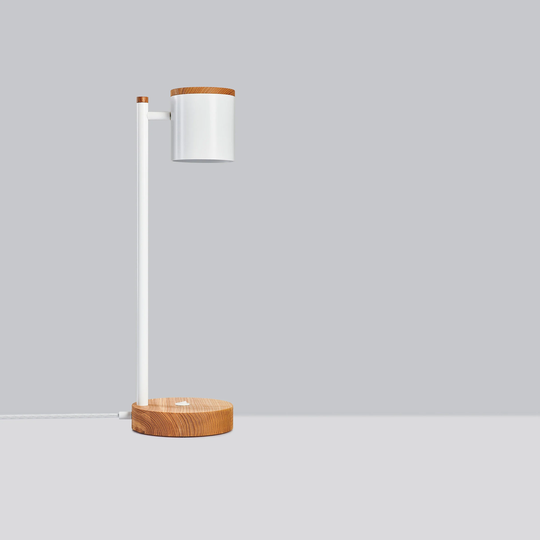 Table Lamp Industrial White